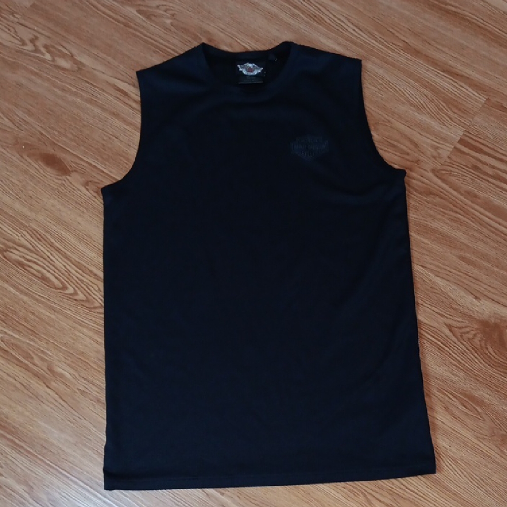 Harly Davidson Men's Size S Black Sleeveless Shirt Tank Top